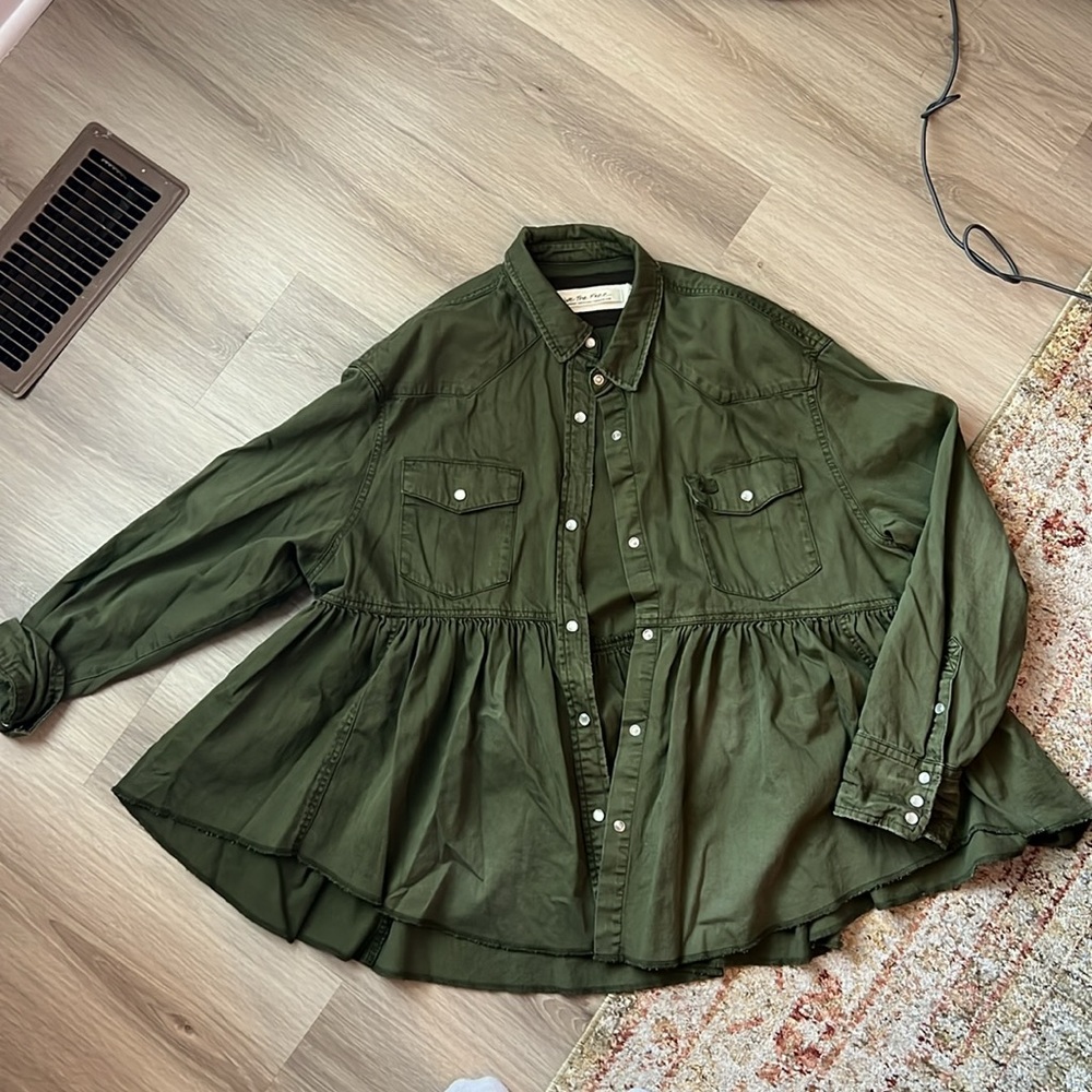 We The Free Green Utility Jacket